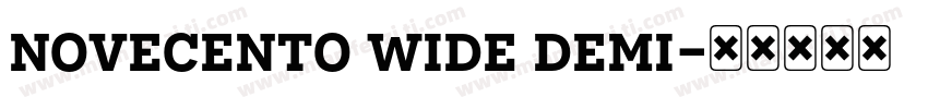 novecento wide demi字体转换